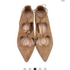 Loeffler Randall Suede Lace-Up Flats